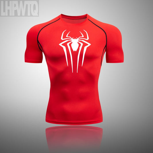 Spider Man Short Sleeve Compression Shirt